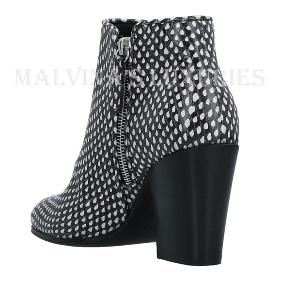 GIUSEPPE ZANOTTI BOOTS SNAKE EMBOSSED LEATHER ANKLE BOOTIES sz IT 39 US 9 - Picture 4 of 7
